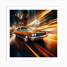 Chevrolet Chevelle In Motion Art Print