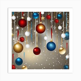 Christmas Background 32 Art Print