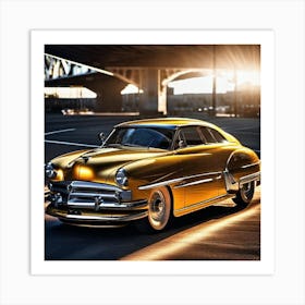 Golden Plymouth Art Print