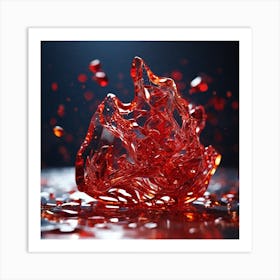 Red Glass Art Print