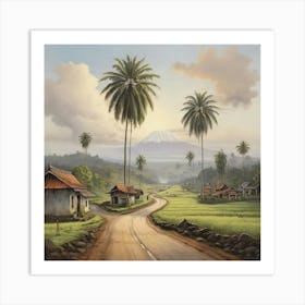 Road In Java Art Print 1 Art Print