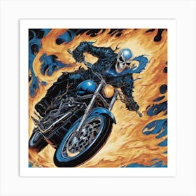 Skeleton Rider Art Print