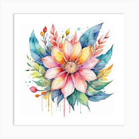 Floral Art 1 Art Print