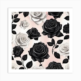 Black Roses 1 Art Print