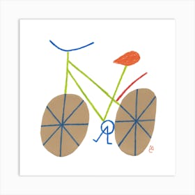 Bike 2 Square Art Print