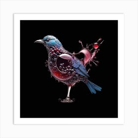 Bird In A Glass Art Print
