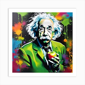 Albert Einstein 4 Art Print