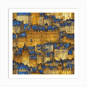 Edinburgh Cityscape Art Print