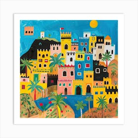 Kids Travel Illustration Yemen 3 Art Print