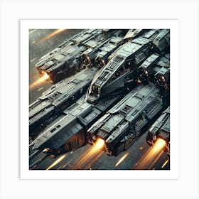 Stormhawk Gunships Durable Armor Art Print