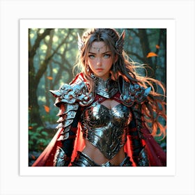 Default A Gracefully Fierce Anime Warrior Princess (6) Art Print