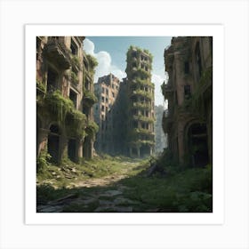 Last Of Us City art print 2 Art Print