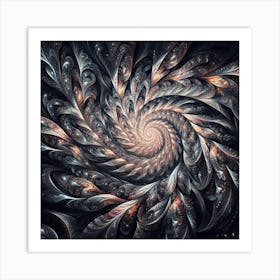 Spiral Fractal Art 2 Art Print