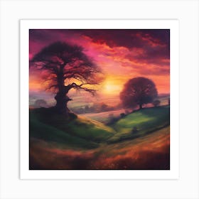 Tranquil Fields of Green Art Print