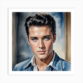 Elvis Presley Charismatic Crooner Legend Art Print