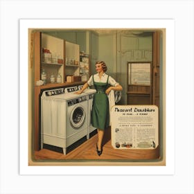 Default Default Vintage And Retro Laundry Advertising Aestethi 2 (1) Art Print