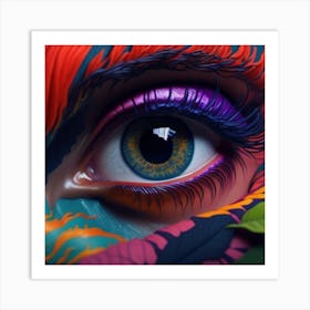 Purple Eyes Art Print