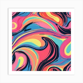 Abstract Swirls Art Print 0 Art Print