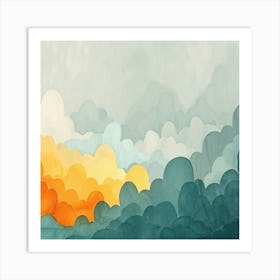 Cloudy Sky 2 Art Print