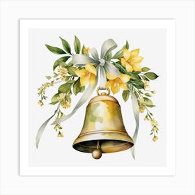 Bell With Flowers 5 Art Print