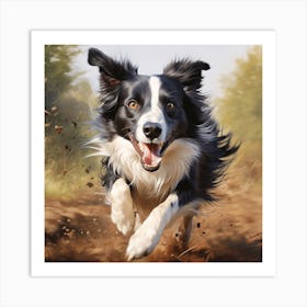 Border Collie Art Print