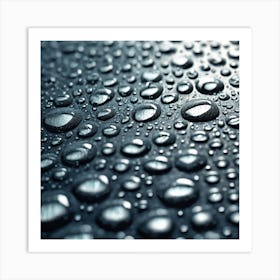 Water Droplets 24 Art Print