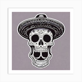 Day Of The Dead Skull 25 Art Print