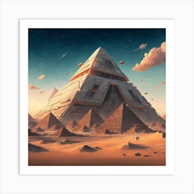 Pyramids Of Giza 4 Art Print