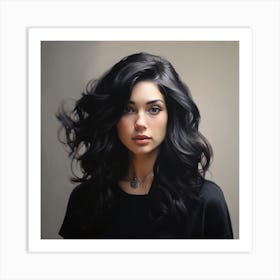 Portrait Of A Young Woman 1 Art Print