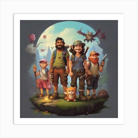 Group Of People art Art Print