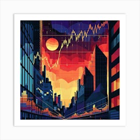 A Stock Market Graph Lofi Illustration 1718663686 1 Art Print