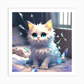 Cute Cat 6 Art Print