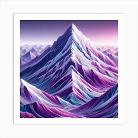 Abstract Mountain Landscape 1 Art Print