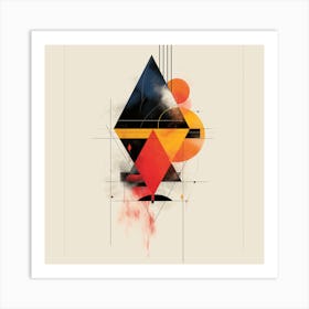 Abstract Triangles Art Print