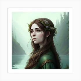 Viking Girl Art Print