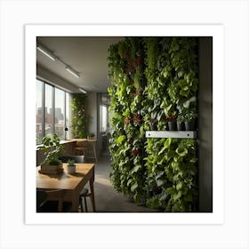 Green Wall 3 Art Print