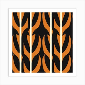 Orange Leaves Art Print