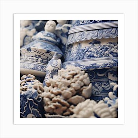 Blue And White China 2 Art Print