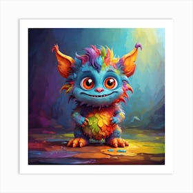 Colorful Troll Art Print