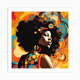 Afro Girl 38 Art Print