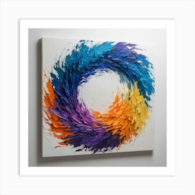 Abstract Swirl Painting 1 Art Print