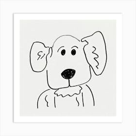 Dog Drawing 1 Art Print