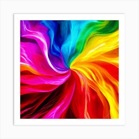 Color Brightness Vibrant Electric Power Gradient Vivid Intense Dynamic Radiant Glowing En (7) Art Print