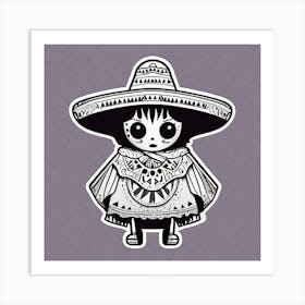 Mexican Girl 3 Art Print