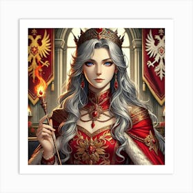 Queen Sorath Portrait 2 Art Print