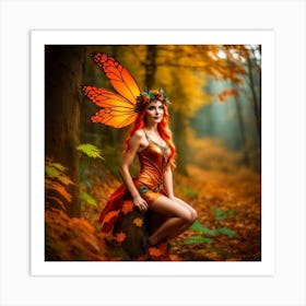 Fairy In The Forest Art Print