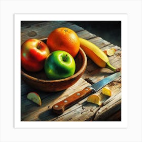 Fruit In A Bowl Art Print