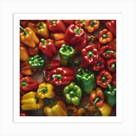 Colorful Peppers 78 Art Print