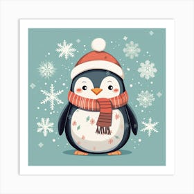 Cute Penguin 1 Art Print