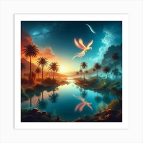 Dreamscape paintings art print Art Print